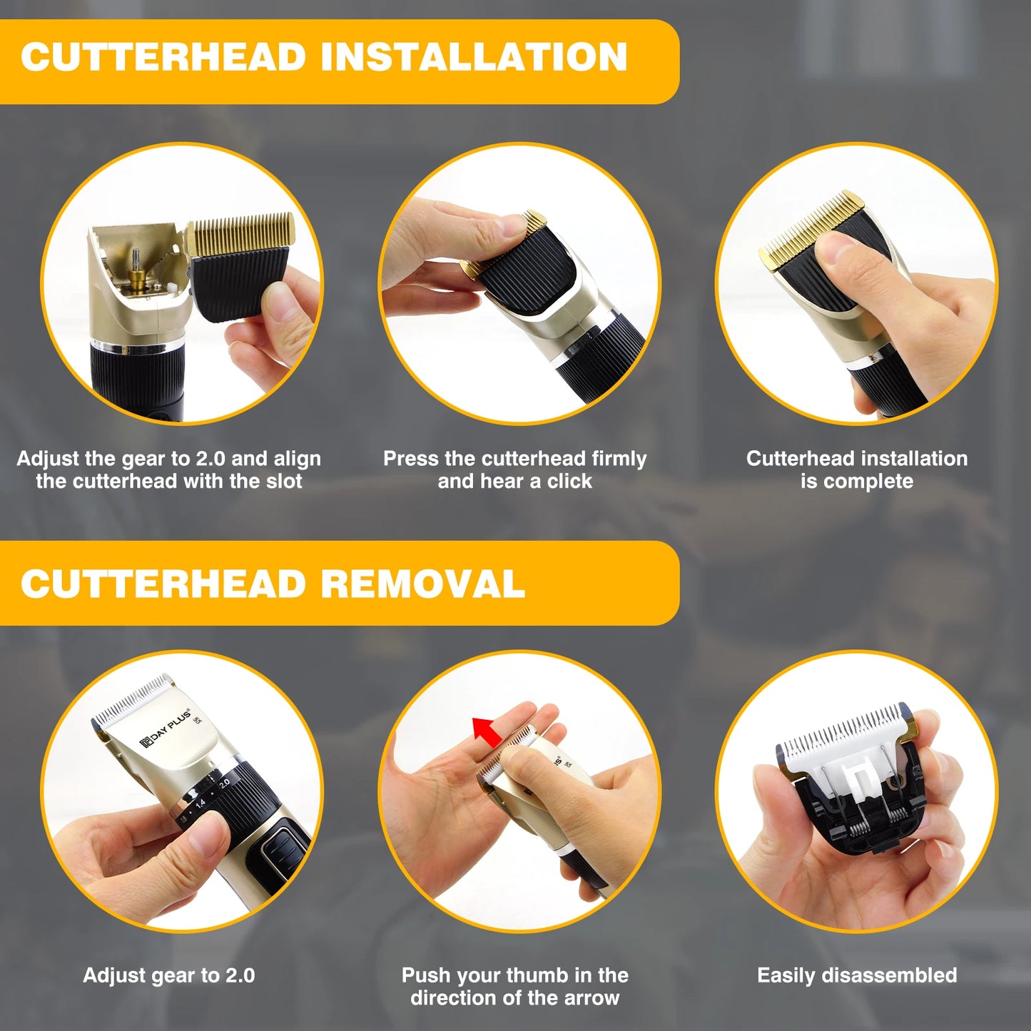 Professional Hair Trimmer, All-in-1 Body Hair Trimmer, Cordless Precision Trimmer, 90 Minutes Ultrasonic Sharp Blade for Men, Ki