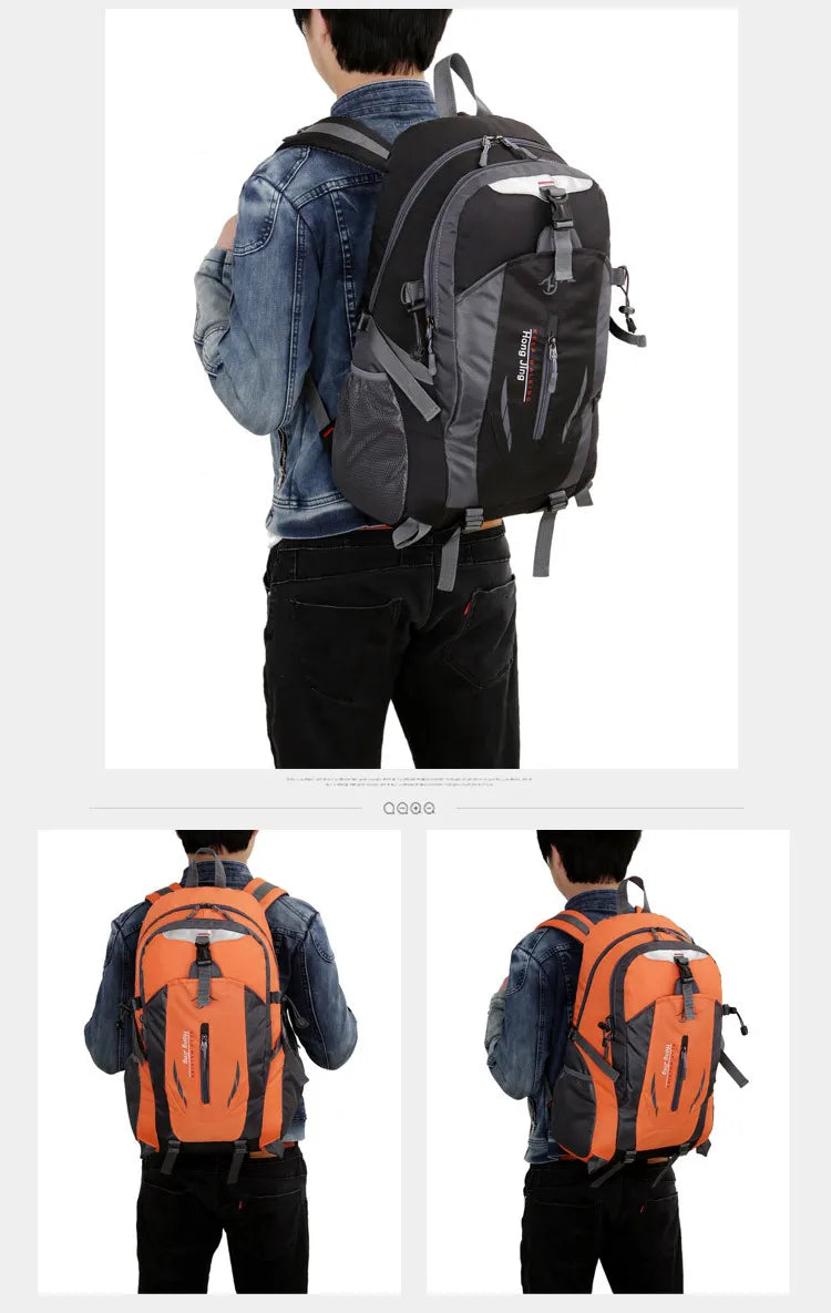 High-quality Nylon Waterproof Travel Backpack Men and Women Mountaineering Travel Bag Hiking Backpack Outdoor Sports Schoolbag