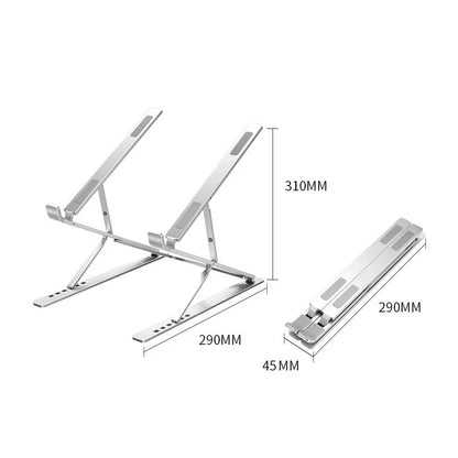 For Macbook Laptop Stand Folding Adjustable Aluminum Computer Pc Tablet Stand Notebook Tablelaptop Holder Heat Dissipation