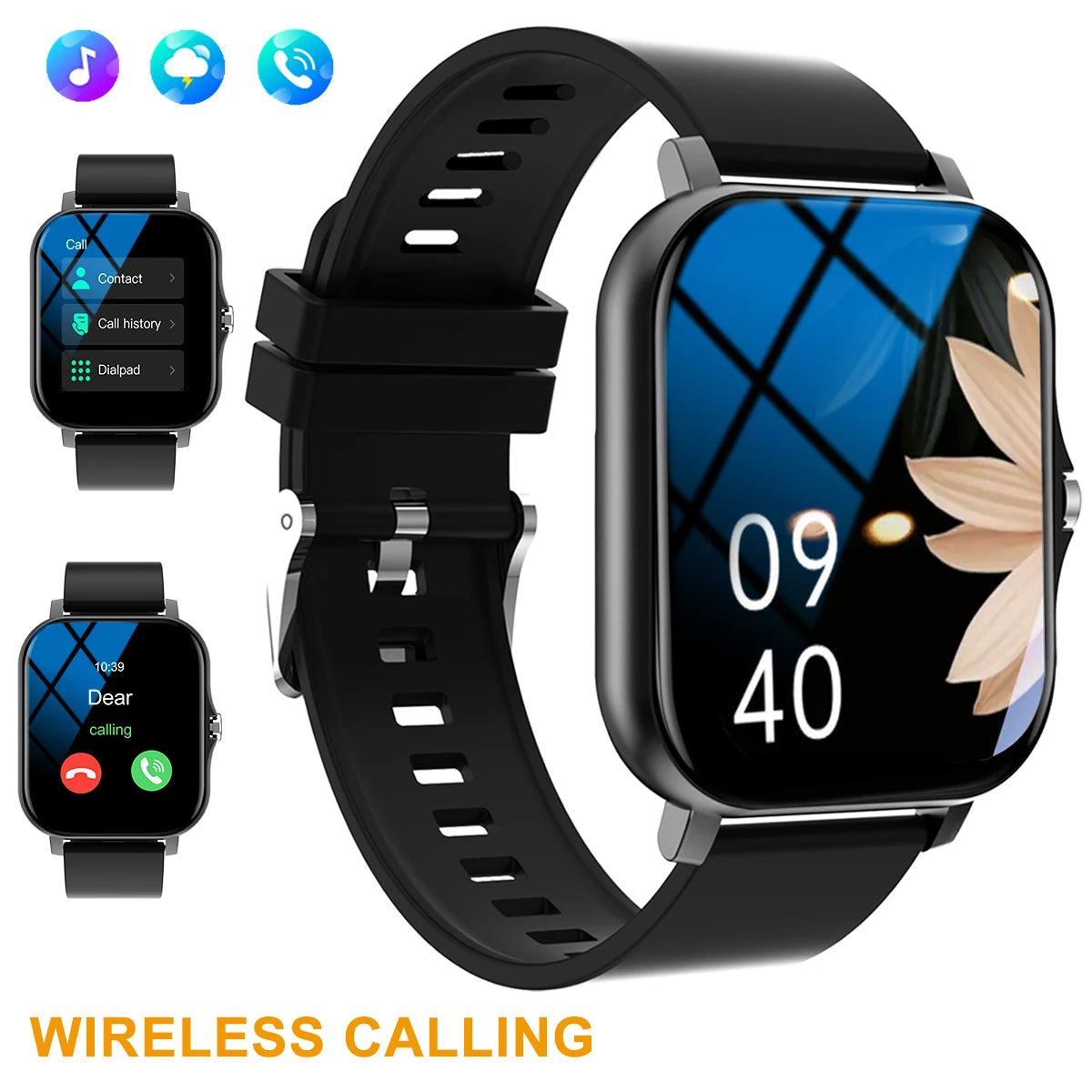 Hot Smart watch, multi-function sports smart watch, wireless call/wireless music, multiple APP message reminders