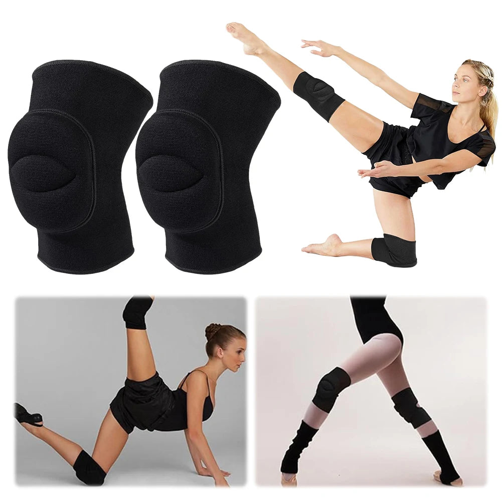 1 Pair Dance Knee Pads Breathable Wrestling Knee Brace Multi-Function Knee Compression Sleeve Non Slip for Volleyball Football