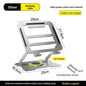 No-Install Notebook Tablet Stand Foldable Alloy Heat Sink Rotatable Display Elevation Frame Lightweight Portable Computer Holder