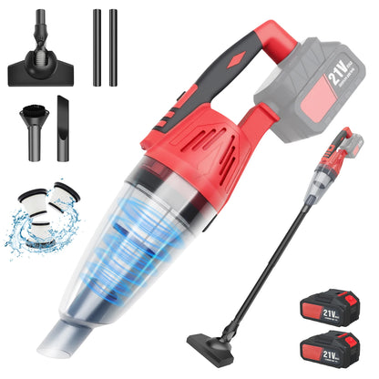 120W Rechargeable Cordless Vacuum Cleaner 2 in 1 Lightweight Stick Vacuum Cleaner LED