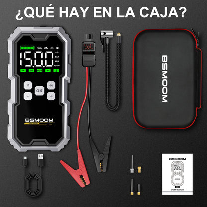 4 In 1 8000A Car Jump Starter 150PSI Air Pump Car Battery Booster Engine Starting Device Tire Air Compressor Power Bank