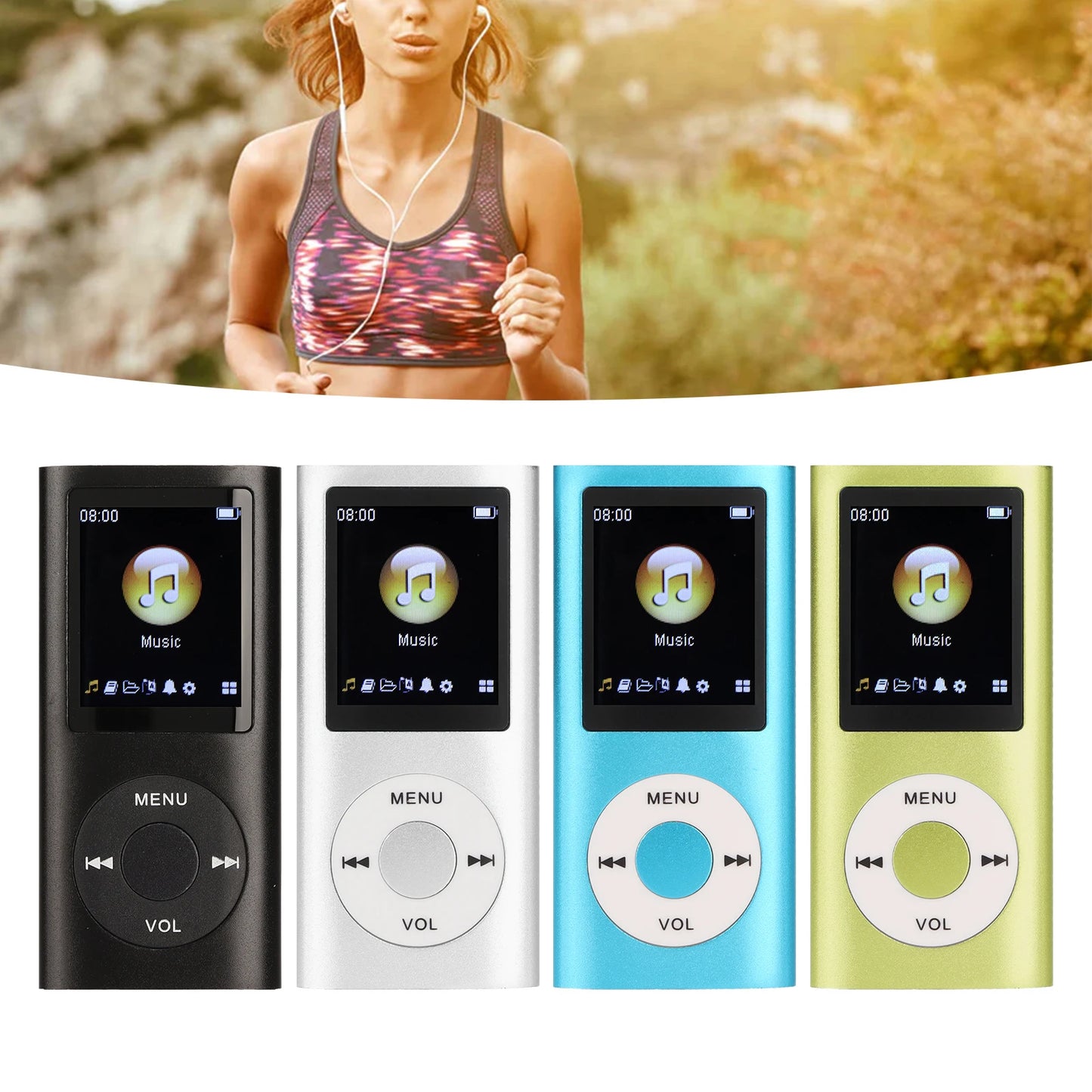 MP3 Player Stylish Multifunctional Lossless Sound Slim 1.8 Inch LCD Screen Portable MP3 Music Player new