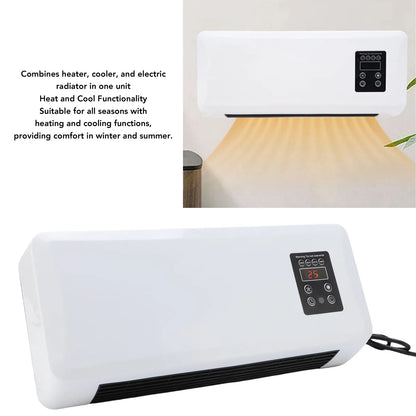 Wall Heater Cooler Space Saving Portable Wall Mounted Air Conditioner Easy To Operate Versatile Low Noise for Home Bedroom