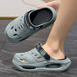 Arch Support, Anti Slip, Soft Sole, Wear-Resistant Cool Slippers for Wearing, Thick Sole Breathable Odor Proof Summer Hole Shoes