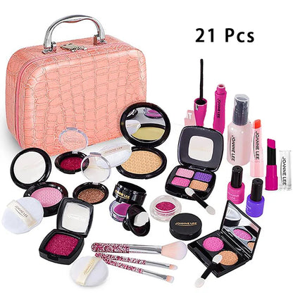 Simulation Cosmetics Set Kids Play House Toys Make up Lipstick Nail Paint Educational Toys Pretend Girls Game Christmas Gift