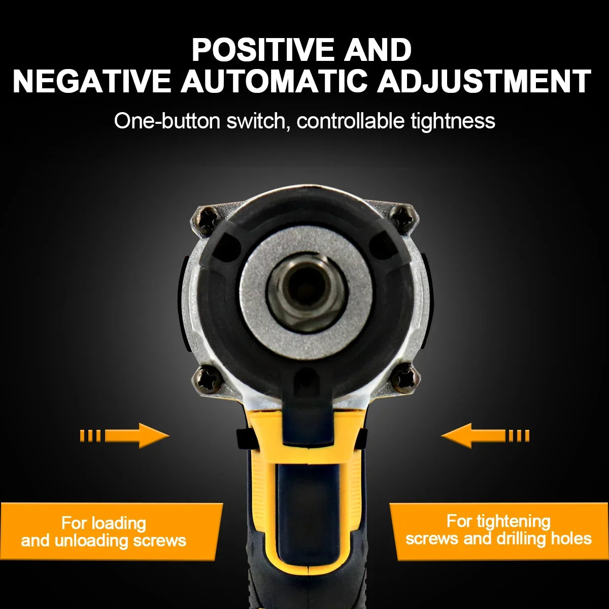 1000Nm 1/2" Cordless Electric Impact Wrench Drill Gun Ratchet Driver Includes 2 Battery, Charger and Kit Bag