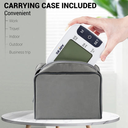 Sejoy DBP Blood Pressure Monitor Upper Arm Automatic BP Cuff Machine with LED Display for Home Use Health Care