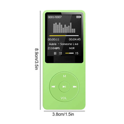 Portable MP3 Player Rechargeable Record Noise Conduction Media Lossless Pocket Sport Music Play with Micrphone Walkman Machine