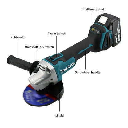 🔥Makita DGA404 18V Brushless Electric Angle Grinder 125mm Cordless Grinder Metal Wood Grinding Polishing Cutting Power Tool🛠️