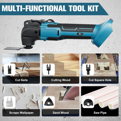 Oscillating Multi Tool For Makita 18V Battery Electric Saw Trimmer Oscillating Tool For Cutting Scraping Sanding Power Tool