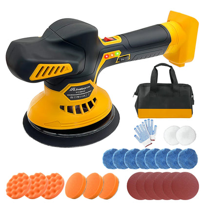 Cordless Car Polisher for Dewalt 20V Battery 6 Variable Speed 5000RPM Car Buffer Polisher for Car Detailing Waxing (No Battery)