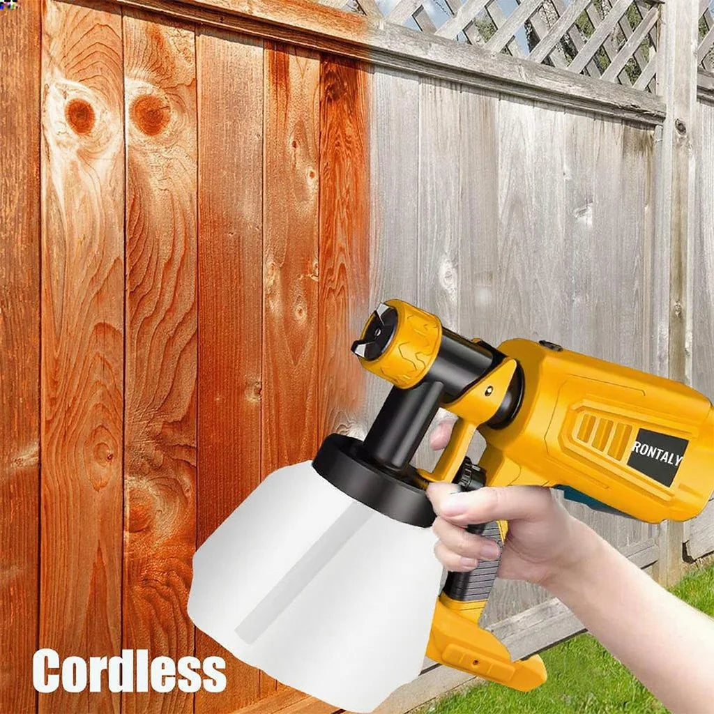 Paint Sprayer Cordless Compatible with DeWalt 18v Battery Powered HVLP Power Spray Gun XR UK(Tool Only)