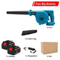 Cordless Electric Air Blower 2 In 1 Blowing & Suction Handheld Leaf Computer Dust Collector For Makita 18V Battery By WOBERICH