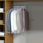 Clothes Hanging Transparent Dust Proof Cover Waterproof Hang Dust Cover with Zipper Clothes Storage Bag Clothes Organizers