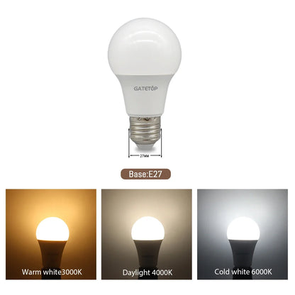 10pcs/lot LED bulb E27 AC 110V 220V 3W 8W 9W 12W 15W 18W 20W 24W LED A60 G45 lamp Saving Cold Warm White Bulbs for Home Light