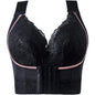 Plus Size Push Up Bra Wireless Front Closure - Seamless Comfort Bralette for Women, No Underwire Lift Support T-Shirt Bra