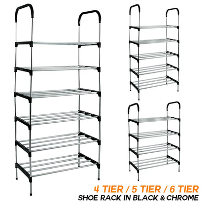 4/5/6 Layer Shoe Rack Dustproof Boots Organizer Stand Holder Shoes Storage Shelf  Shoes Storage Shelf Shoe-Cabinet
