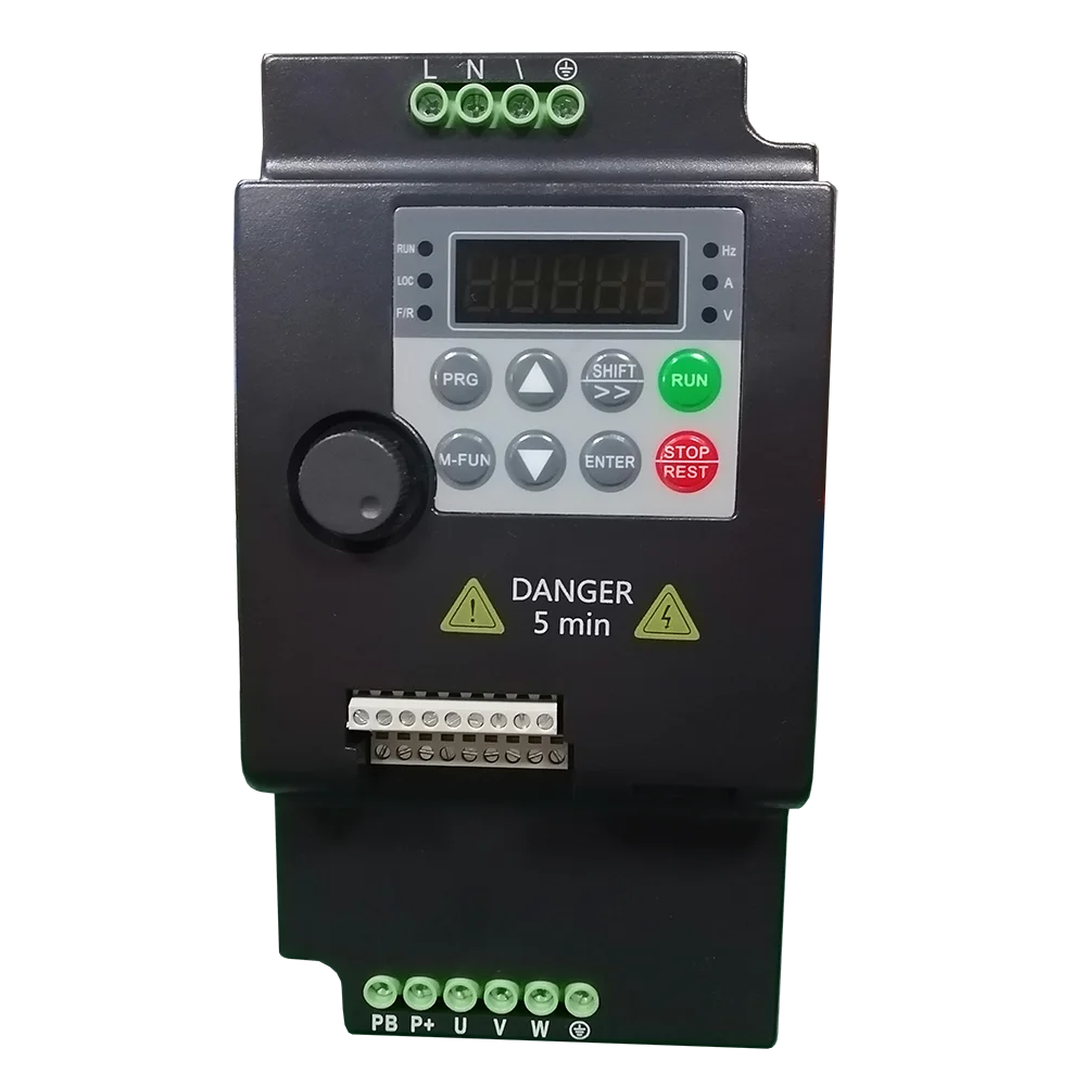 220V 380V VFD Variable Frequency Drive Inverter 0.75/1.5/2.2/3.7/4/5.5KW Vector Control Variator Speed Adjuster Controller