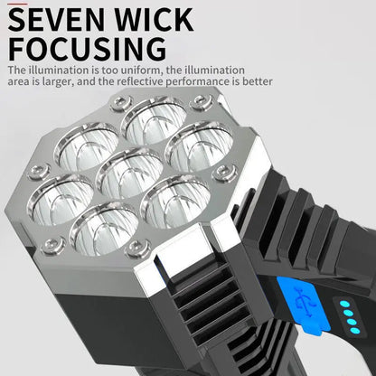 High Powered 26000000LM LED Flashlight Super Bright Torch USB Rechargeable Lamp