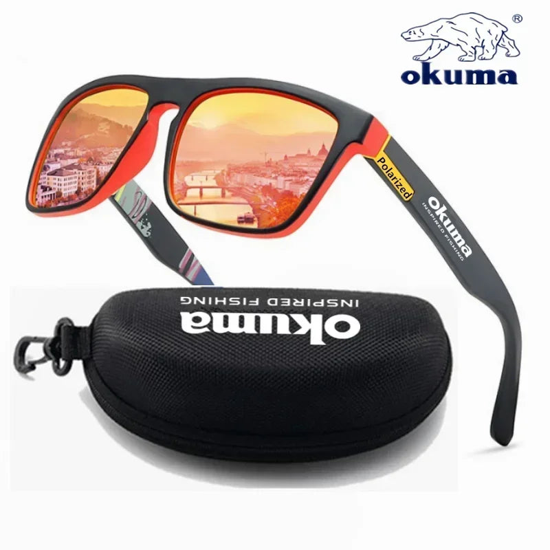 Okuma Polarized Fishing Glasses, UV Protection Outdoor Fishing Sunglasses with Case, Limited Time Discount Fishing Eyewear for A