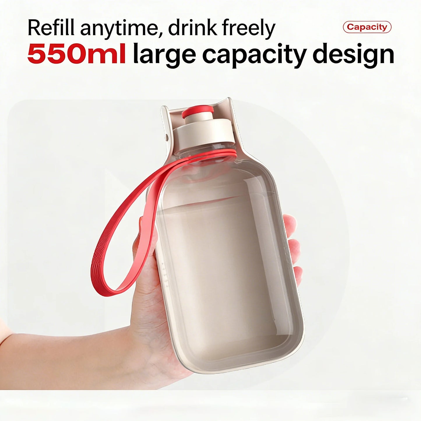 Dog Outdoor Water Bottle Portable Folding Water Dispenser Cat Feeding Water Bottle Dog Walking Pet Water Bottle Gadget With Hook