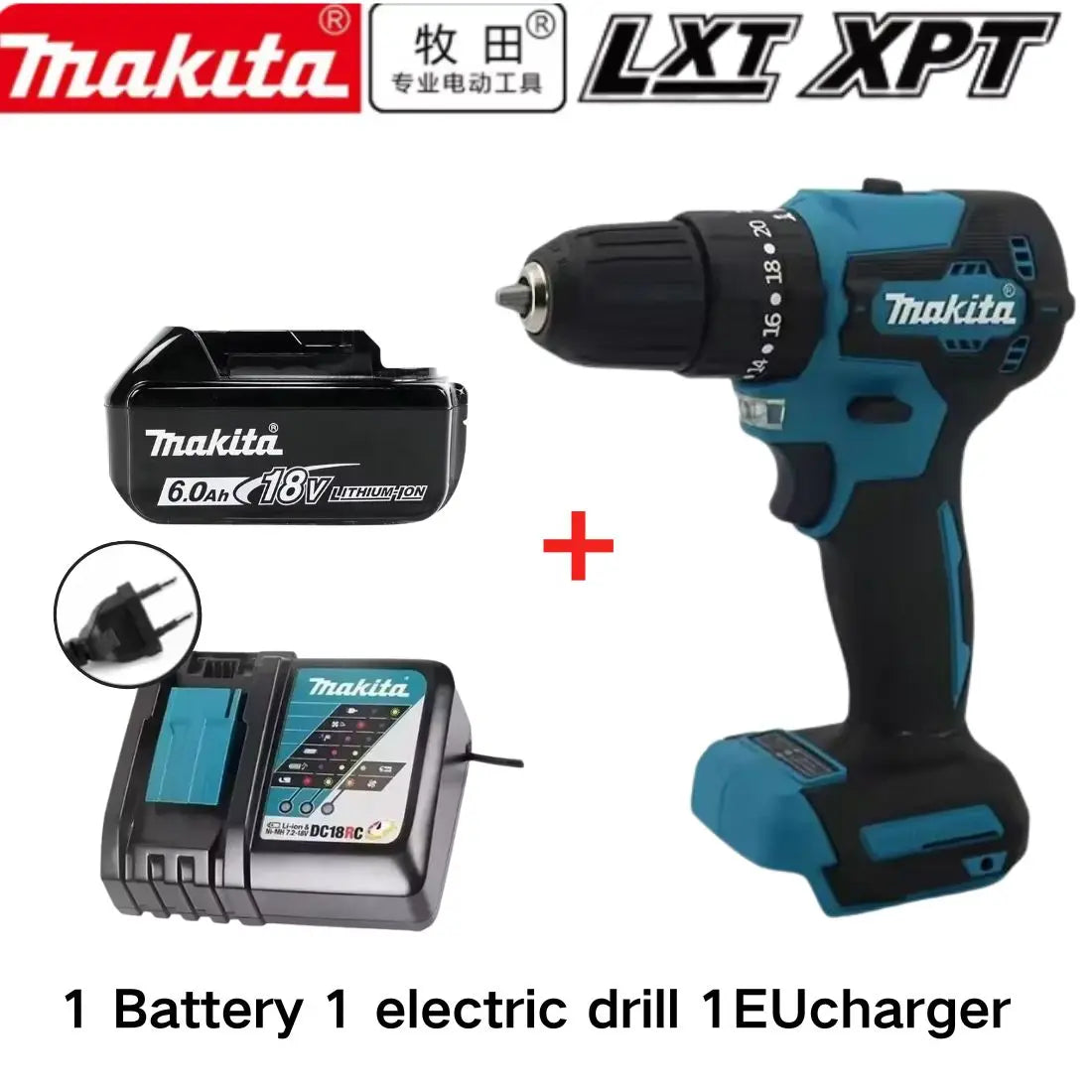 100%Original Makita DDF487 Cordless Driver. Drill Brushless Electric Impact Screwdriver Rechargeable Power Tool 18V With battery
