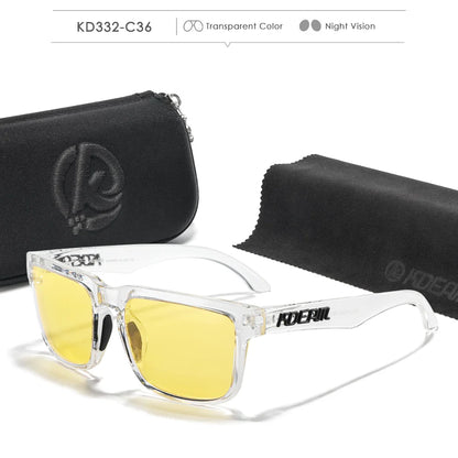 KDEAM Photochromic And Polarized Sunglasses Men Category 3 Polarized Sun Glasses Women Unique Frame Surface Eyewear With Case