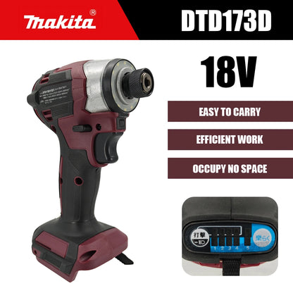 Makita DTD173 1800RPM Cordless Impact Driver 180N.m Brushless Motor Electric Drill Wood/Bolt/T-Mode For Makita Battery