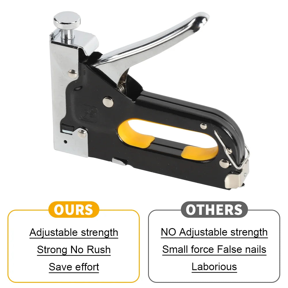 Heavy Duty Tacker Staple Gun Upholstery Stapler Fabric Wood Craft 3000Pc Staples