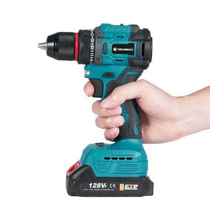NEWBENY 10mm Brushless Electric Drill Screwdriver 21+2 Torque Cordless DIY Household Drill Tool For Makita 18-21V Battery Pin