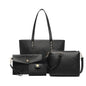 4 in 1 Totes Crossbody Bags Set PU tote bag Leather Shoulder Bag Handbag Purse with Detachable & Adjustable Strap for Women Lady