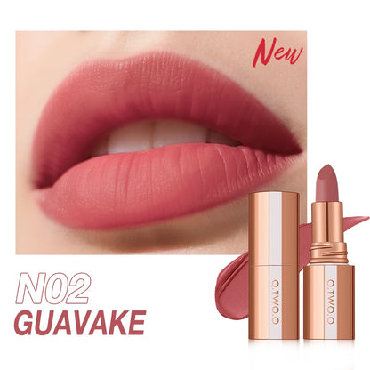 O.TWO.O Matte Lipstick Long Lasting Waterproof Lip Stick Smudge-free Classic Highly Pigmented Velvet Finish Lip Tint Makeup
