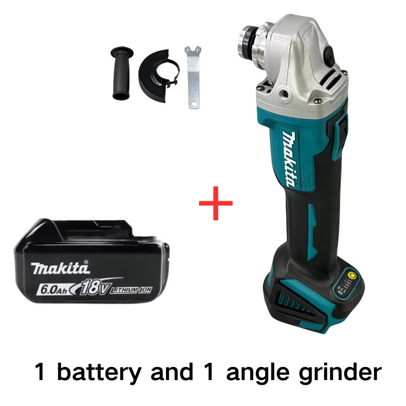 Makita DGA404 18V 6.0Ah 125mm Brushless Lithium Battery Angle Grinder Rechargeable Cutting Machine Multi-functional All-in-one B