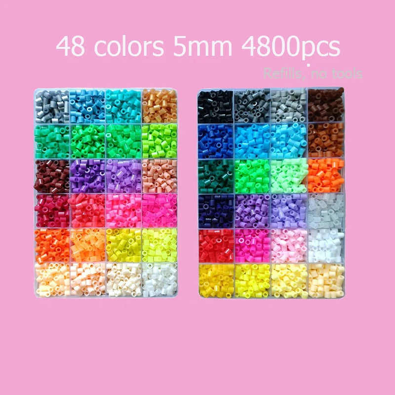 “Hama Beads Box – Thermal Mosaic Ironing Beads for Education, DIY Fuse Beads Toy, Available in 24, 48, or 72 Colors, 2.6 mm or 5 mm.”