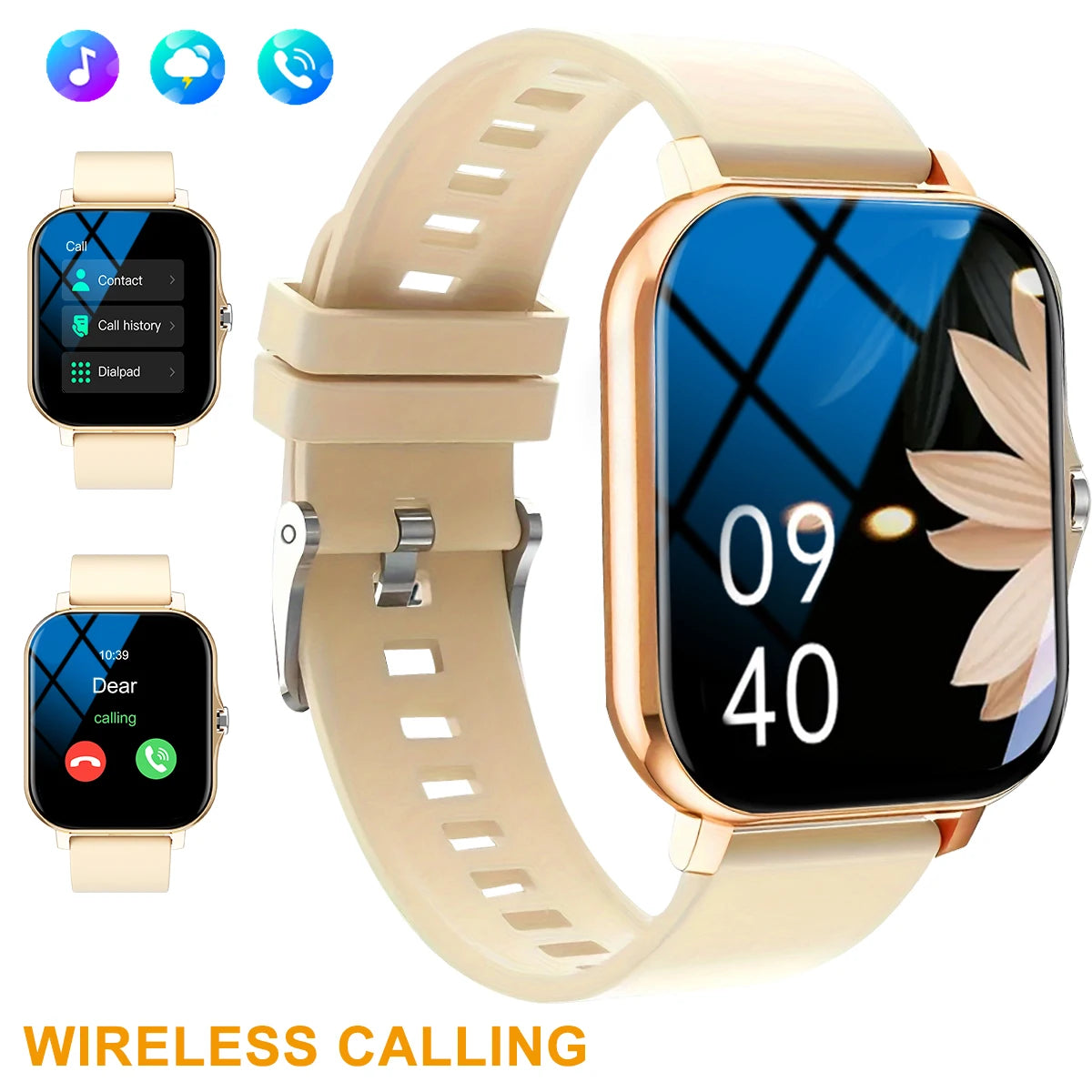 Hot Smart watch, multi-function sports smart watch, wireless call/wireless music, multiple APP message reminders