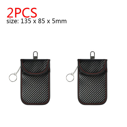 2-10PCS Faraday Bag Key Case Bag FOB Signal Blocker RFID Blocking Bag Double-Layer Shielding Key Credit Card Bags for Car Access