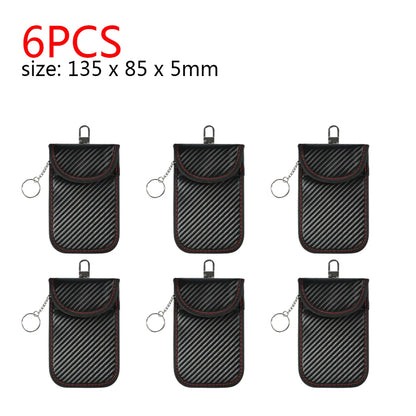 2-10PCS Faraday Bag Key Case Bag FOB Signal Blocker RFID Blocking Bag Double-Layer Shielding Key Credit Card Bags for Car Access