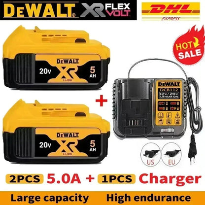 100% Original DeWalt 20V/60V 2.0Ah-9.0Ah MAX Battery Power Tool Replacement For DCB184 DCB181 DCB182 DCB200 Battery.