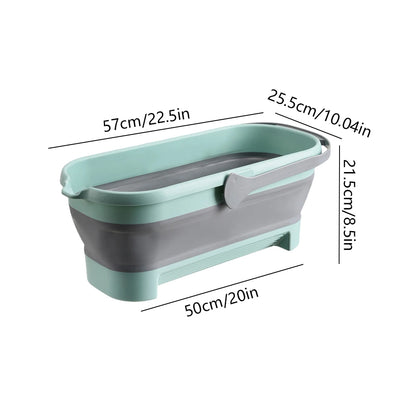 Collapsible Bucket Portable Folding Bucket Car Wash Basin Silicone Washing Bucket Camping Home Foldable Cleaning Mop Bucket