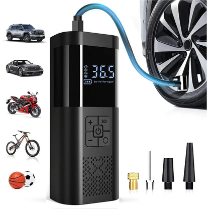 Car wireless inflator portable car auto inflator small sedan tire inflator motorcycle bicycle basketball inflator carryable