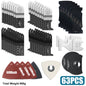 Japanese Tooth Carbide Oscillating Saw Blade Kit 10-39Pcs Arc Edge Oscillating Multitool Blades Precise Cut for Wood PVC Iron