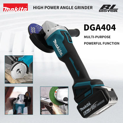 Makita Brushless Electric Angle Grinder Rechargeable Cutting Machine 18V High Power Polishing Machine For Makita Battery