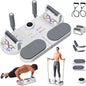 Push Up Board Chest Back Triceps Portable Exercise Workout Station with Timer