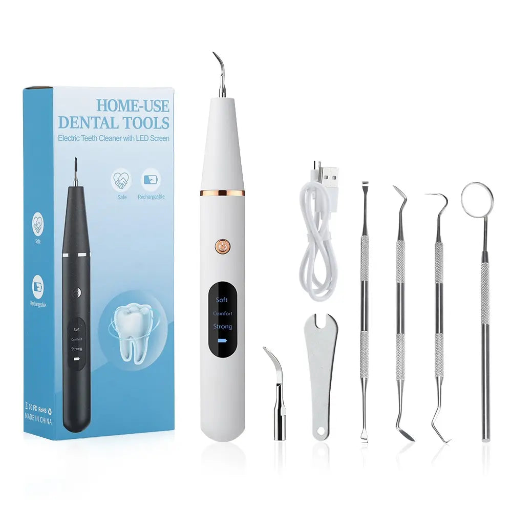 Ultrasonic Dental Calculus Scaler Teeth Cleaner Smoke Stains Plaque Tartar Dental Stone Removal Teeth Cleaning Whitening Tools