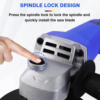 DayPlus 2000W Corded Electric Angle Grinder 115mm Disc Heavy Duty Cutting Grinding