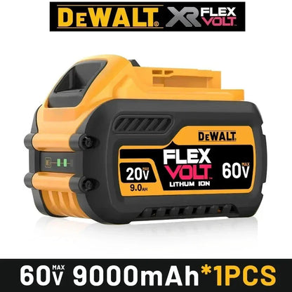 DeWALT 100% Original Battery 20V/60V 6Ah 9Ah MAX FlexVolt for DCB606 DCB205 DCB206 DCB209 DCB182 Power Tool with Charger