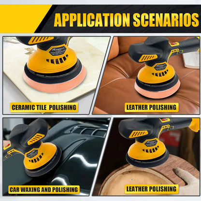 Cordless Car Polisher for Dewalt 20V Battery 6 Variable Speed 5000RPM Car Buffer Polisher for Car Detailing Waxing (No Battery)